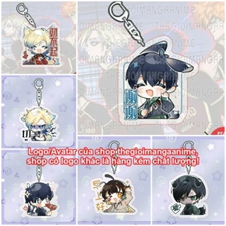 ( TAI CHỮ ) Móc khóa BLUE LOCK in hình anime chibi mica trong acrylic keyring dễ thương isagi kaiser ness bachira kurona