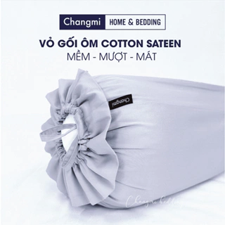 [Nhiều màu] Vỏ gối ôm Changmi Home 100% Cotton Sateen tự nhiên - 40 x 110 cm (1 chiếc)