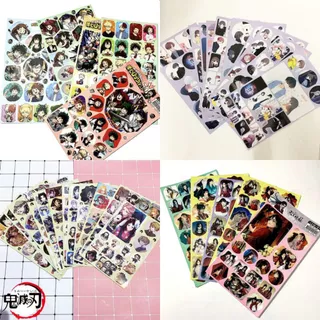 (LT-1 tấm ) Ảnh dán sticker in hình Conan Jujutsu Kimetsu Hero Academia Thiên quan decor anime chibi trang trí xinh xắn