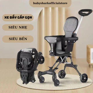 Xe Đẩy Đảo Chiều Gấp Gọn Tiện Dụng,Thép Chịu lực chắc chắn bền bỉ,có đệm,có dây đai an toàn,xe nhẹ,di chuyển linh hoạt