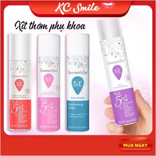 Xịt thơm vùng kín Summer's Eve - chăm sóc phụ khoa, vệ sinh, hút ẩm, khử mùi vùng kín phụ nữ 56,7g