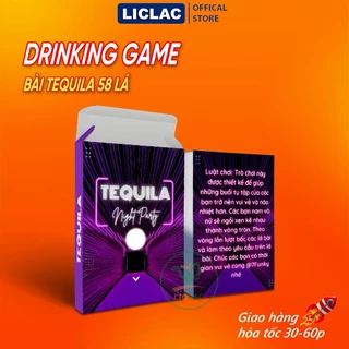 Bộ bài Tequila 58 Lá - Drinking Game dành cho nhóm bạn nam nữ muốn thoát ế, Bài Nhậu Say Sưa