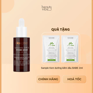 Hàng CTY - Serum Kẽm hỗ trợ giảm mụn, v.i.ê.m, nhờn HA ZnPCA Ekseption 75ml - Tặng 02 Sample Kem dưỡng BABE