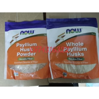 Bột Hạt Mã Đề Whole Psyllium Husks và Psyllium Husks Powder Dạng vỏ 454g và Dạng bột 680g (Hàng Mỹ)