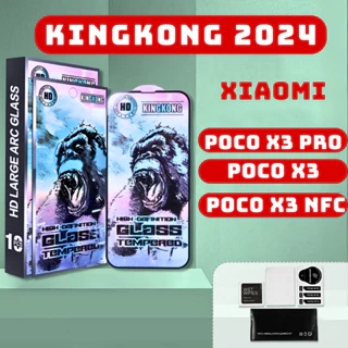 Kính cường lực Xiaomi Poco X3/ X3 Pro/ X3 NFC kingkong xanh | Miếng dán bảo vệ màn hình Xiaomi | VICA