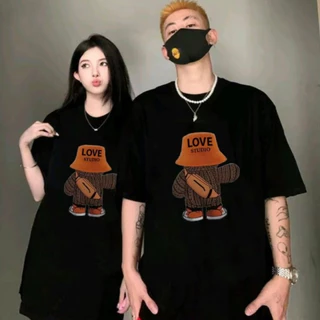 Áo Thun GẤU STUDIO , Áo Phông Form Rộng Tay Lỡ Nam Nữ Unisex Local Brand Chất Liệu Cotton 100%