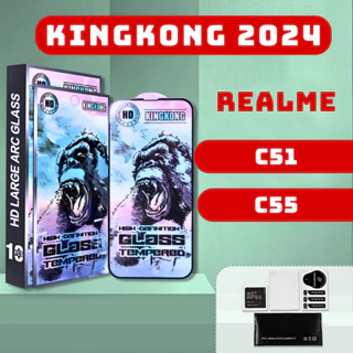 Kính cường lực  Realme C51, C55 kingkong xanh | Miếng dán bảo vệ màn hình Realme | VICA