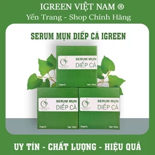 SĨ 3 SET SERUM MỤN DIẾP CÁ IGREEN 5ML*2 GIÚP SẠCH CÁC LOẠI MỤN ,THÂM,DA CĂNG BÓNG