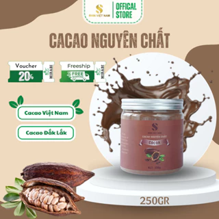 Hộp 250gr Bột Cacao Nguyên Chất Shin Việt Nam