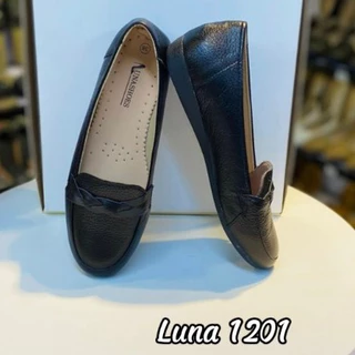 Giày bệt nữ LUNASHOES 1201 da bò thật êm chân dáng xinh bảo hành tới 2 năm