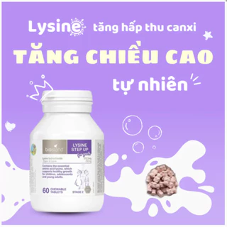 Viên nhai bioisland lysine tăng chiều cao cho trẻ từ 6 tuổi trở lên hộp 60 viên Healthy Care Quatangme1