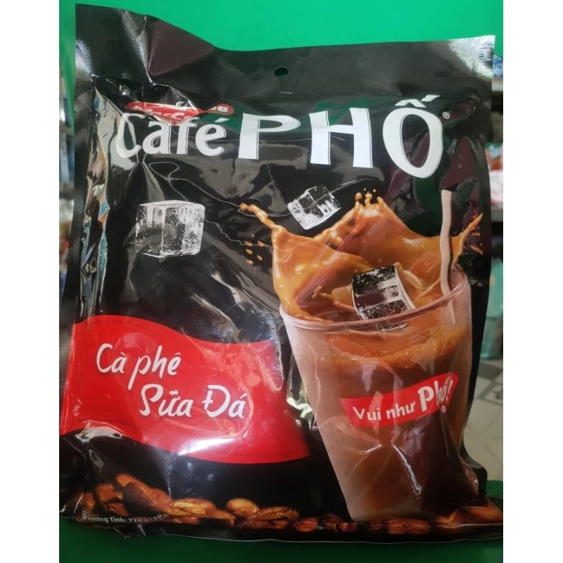 Cà Phê PHỐ Sữa Đá bịch 30gói×24g date 2026