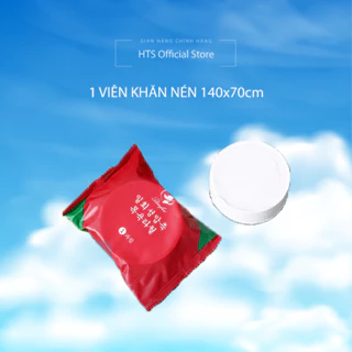 [Giá Sỉ]  Khăn giấy nén hàn quốc, khăn nén du lịch, khăn nén tắm dạng viên kẹo tròn 140x70cm