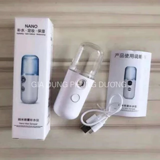 Máy Phun Sương - Xông Tinh Dầu Cầm Tay Xịt Khoáng MINI NANO - Cấp Ẩm Dưỡng Da - Làm Mát