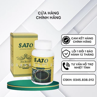 Tảo Cốm Vĩnh An - Tảo Xoắn Sato Nhật Bản Cấy Nano Trắng Da Đẹp Da Mờ Thâm Nám Hộp 100g