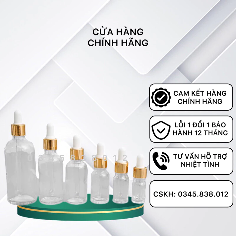 Lọ Triết Serum 5ml, 10ml Dùng Triết Sản Phẩm