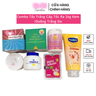 Combo Tẩy Trắng Cấp Tốc Ra 1kg Kem /Dưỡng Trắng Da