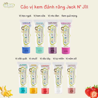 Kem đánh răng hữu cơ Jack N’ Jill 50g của Úc cho bé từ 6m+