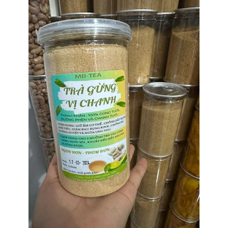 Trà gừng hòa tan nhà làm vị chanh  500g(100% Ko chất bảo quản)