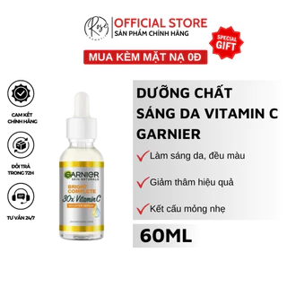 Garnier Bright Comple Booster Serum 30ml [Vitamin C + Niacinamide] Dưỡng chất ban ngày làm sáng da
