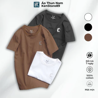 Áo Thun Nam Cổ Tròn Thêu MARC JASSON C Vải Cotton Co Dãn Thoáng Mát Chất Liệu Cao Cấp KENSTORE89 ATP157