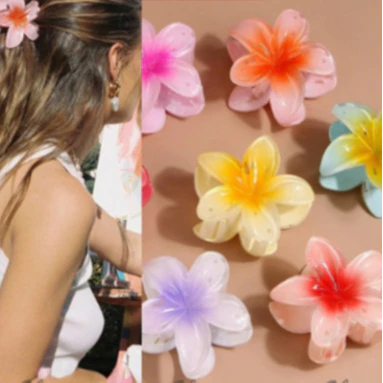 Kẹp Tóc Hoa sứ NOVSET Kẹp tóc hoa Nhiều Màu Sắc Phong Cách Hawaii QUEEN STORE