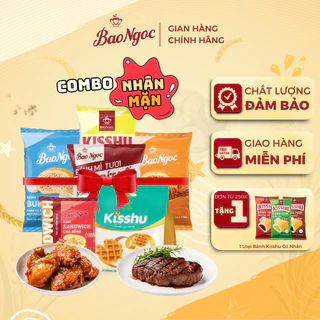 [Combo 4-10 Bánh NHÂN MẶN] Bánh Mì Tươi Bảo Ngọc Nhân Chà Bông Ruốc, Sợi Gà, Burger Bò Bít Tết, Gà Nướng, Gà Sốt,..