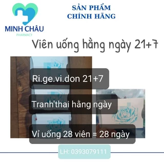 Vỉ 28 viên uống nội tiết tố phụ nữ hằng ngày (che tên)