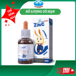 Smartbibi ZinC bổ sung kẽm giúp em bé ăn ngon ngủ ngon