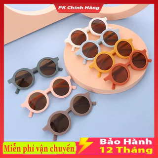 Kính Mát Mắt Tròn Nhiều Màu Chống Tia UV Phong Cách Hàn Quốc Cho Bé Trai, Bé Gái