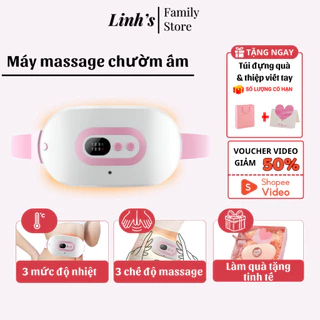 Máy Chườm Ấm Bụng Kinh, Đai Massage Giảm Đau Bụng Kinh Làm Nóng Nhanh Qùa Tặng Bạn Gái - Tiệm Qùa Tặng