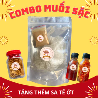 COMBO bánh tráng muôi sặc thơm ngon kèm 2 loại sốt- Ăn vặt Cô Vy