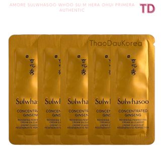 5 hoặc 10Gói Kem Nhân Sâm Sulwhasoo Concentrated Ginseng Renewing Perfecring Cream 1Ml Tái Sinh Chống Lão Sáng Bóng Da