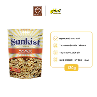 Hạt óc chó rang muối SUNKIST - túi 120g