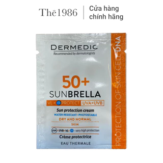 [HÀNG TẶNG-KHÔNG BÁN] Sachet Kem Chống Nắng Cho Da Khô Sunbrella Spf 50+ Sun Protection Cream Dry And Normal Skin 1.5 G