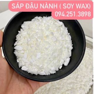 Sáp đậu nành [Tặng bấc nến] 1kg sáp đậu nành tư nhiên làm nến thơm an toàn tặng bấc cotton