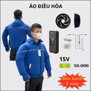 Áo Quạt điều hòa Nhật Bản DAIKI, Áo điều hòa nam nữ siêu mát, chạy liên tục 12-15 tiếng chống nóng