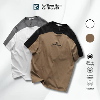 Áo thun Unisex Oversize Nam Nữ THÊU PACK HORSE Phối Vai Raglan Form Rộng Vải Cotton Khô KENSTORE89 ATP227