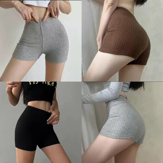 Quần Biker Short Nữ TĂM LẠNH Body tôn đáng mùa Hè Mát Co Giãn Tập Yoga Ulzzang