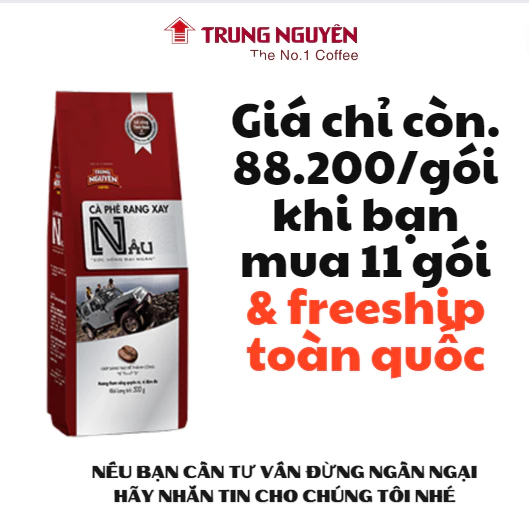 Cà phê Sức sống Nâu - 500gr CÀ PHÊ TRUNG NGUYÊN GIÁ SỈ