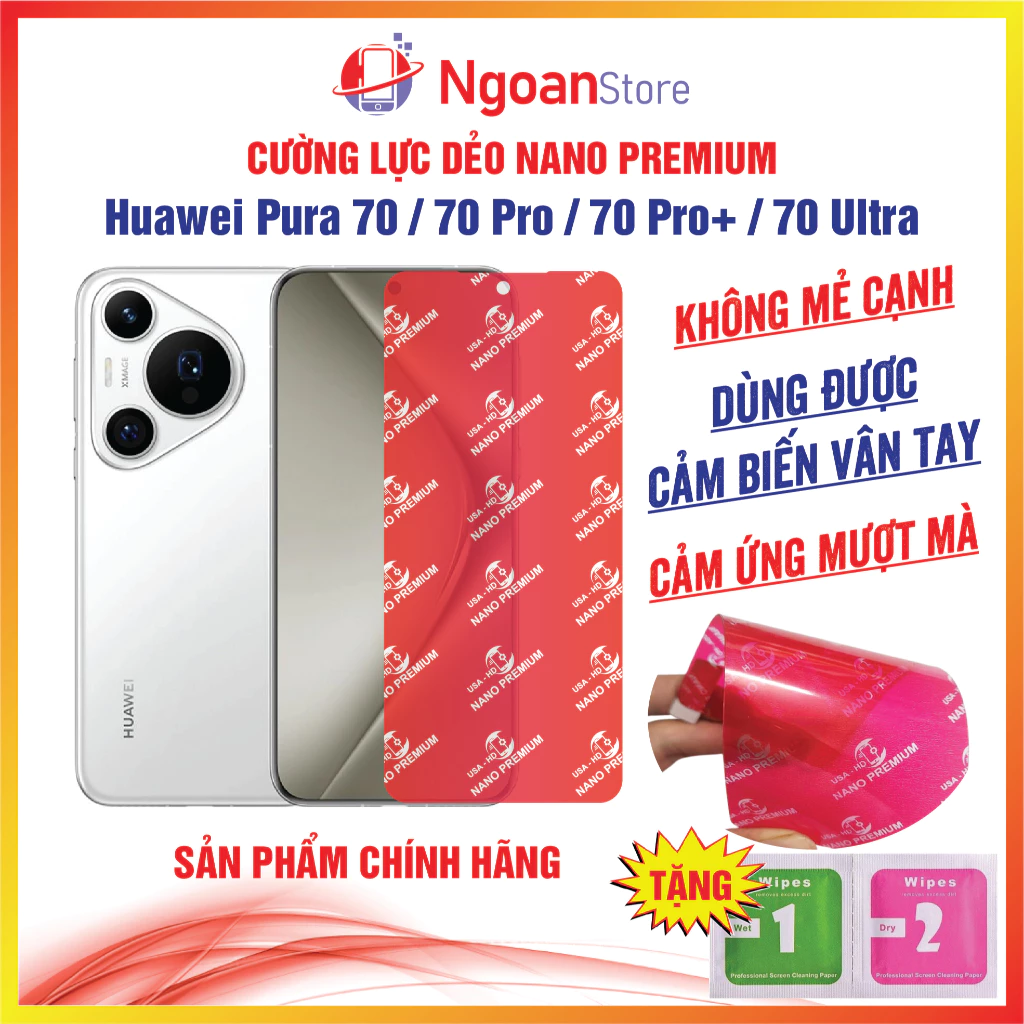 Cường lực dẻo Huawei Pura 70 / 70 Pro / 70 Pro+ / 70 Ultra chống xước vỡ bảo vệ màn hình - Ngoan Store