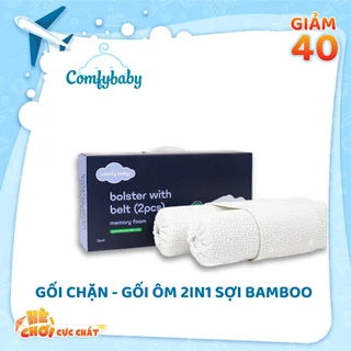 Gối Memory Foam - Comfybaby cho bé organic tự nhiên mềm mại, thoáng mát, sử dụng từ 0 tháng tuổi