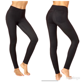 Quần legging nữ co giãn giả jean vnxk