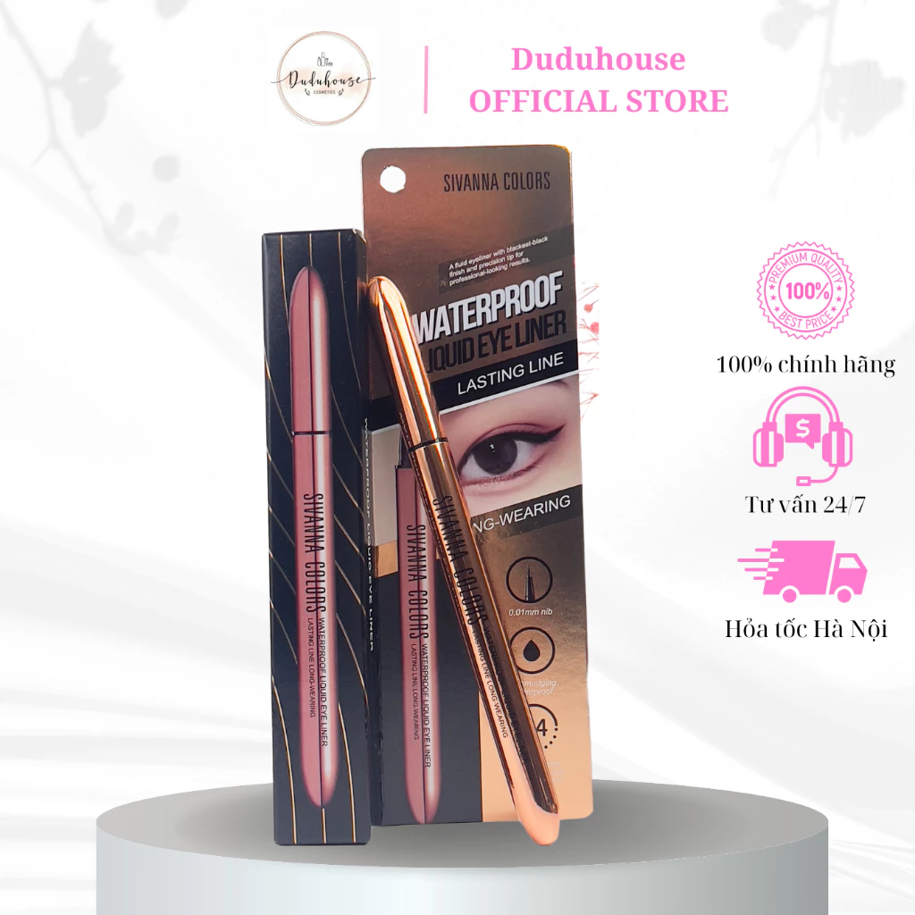 Bút Kẻ Mắt Nước Sivanna Waterproof Liquid Eye Liner Lasting Line HF9031 Duduhouse