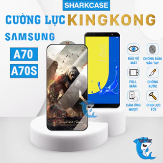 Kính cường lực Samsung A70 / A70S KingKong full màn chống bám vân tay bảo vệ màn hình điện thoại