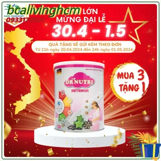 Sữa bầu Dr Nutri Mom 900g dành cho bà bầu,,giảm tỷ lệ di tật bẩm sinh,phát triển xương,răng và não bộ cho bé,tốt cho mẹ