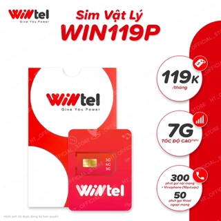 SIM 4G Wintel Win119P - SIM Data Không Giới Hạn - Tặng Voucher Mua Hàng Winmart 50k