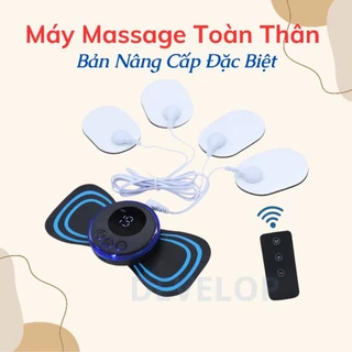 Máy Massage Xung Điện Có Điều Khiển Từ Xa,Miếng Dán Massage Xung Điện Hình LED 8Chế Độ-19Cường Độ Giảm Đau Mỏi HiệuQuả