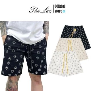 Quần Short Kaki Drew Monogram Mặt Cười Thời Trang Nam Nữ Unisex, Vải Dày Mịn 100%