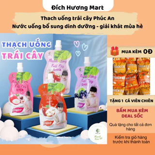 Thạch trái cây PHÚC AN - Thạc uống trái cây Organic cho bé - thức uống bổ sinh dinh dưỡng 100g